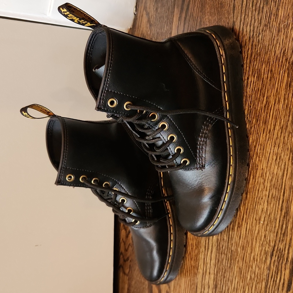 Dr. Martens Black Leather AirWair Boots - NWOT - Picture 2 of 7